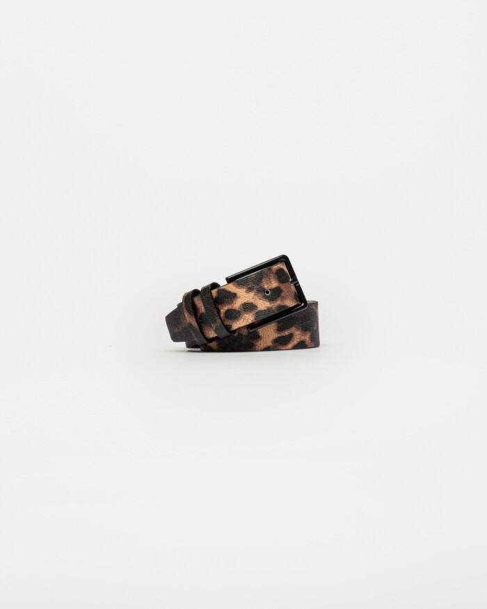 Cinturon Africa En Efecto Cuero Animal Print