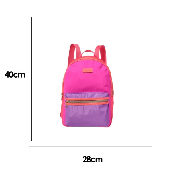 Mochila multicolor rosa