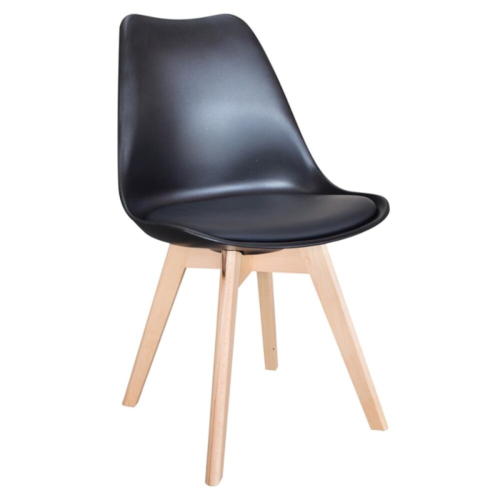SILLA HABITARE TIPO EAMES NEGRA Silla Habitare Tipo Eames Negra