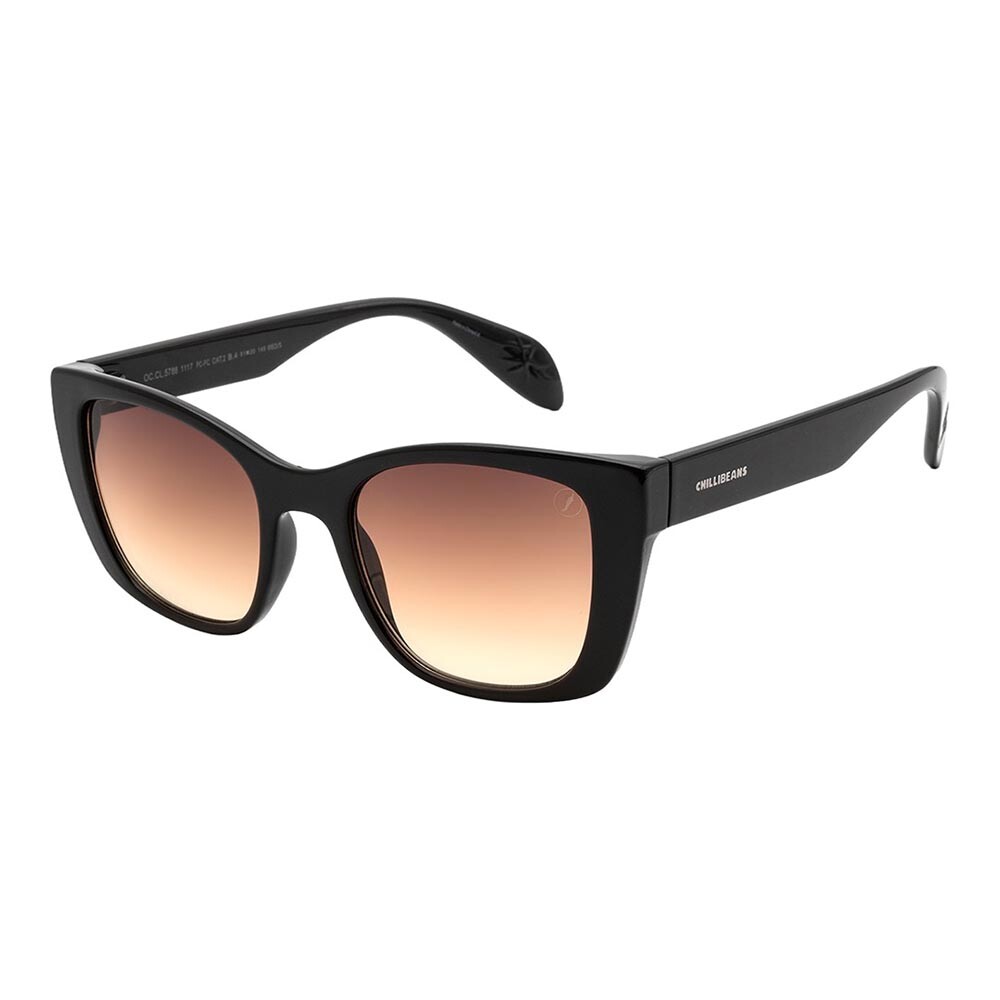 Lentes De Sol One Piece Cuadrado De Policarbonato Naranja/Vino