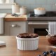 Set x4 Ramequin circular porcelana 9x4,5 cm BLANCO