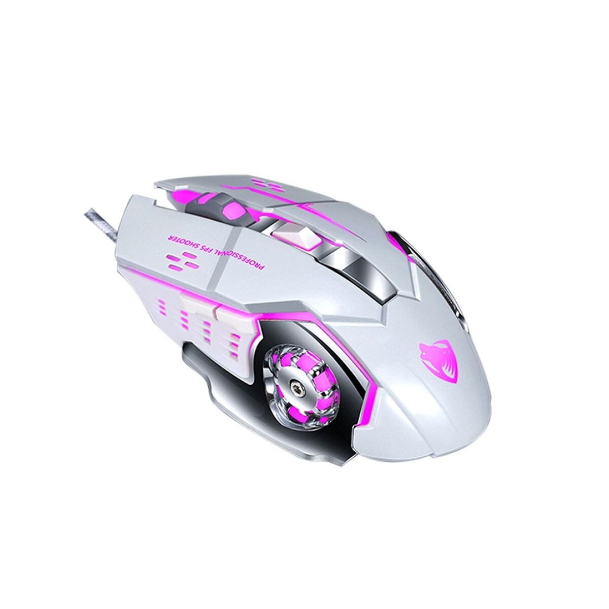 Mouse Twolf V6 con Cable - BLANCO 
