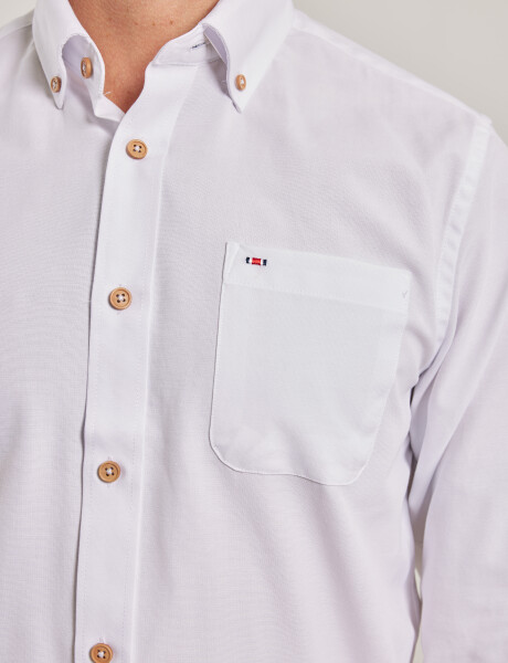 012487 CAMISA HARRINGTON LABEL Blanco