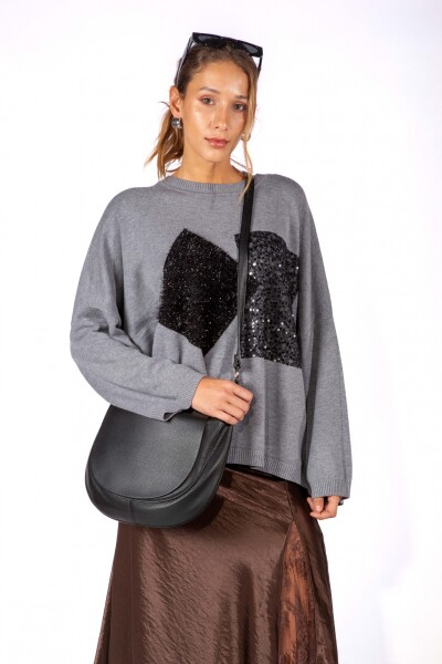 Sweater Mosaic Gris