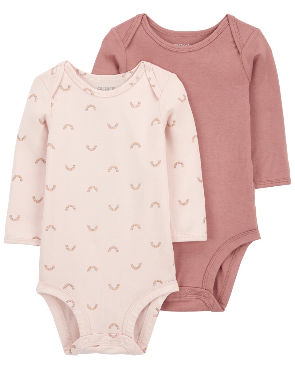 Pack dos bodies manga larga de viscosa Ecovero, colección Purelysoft 