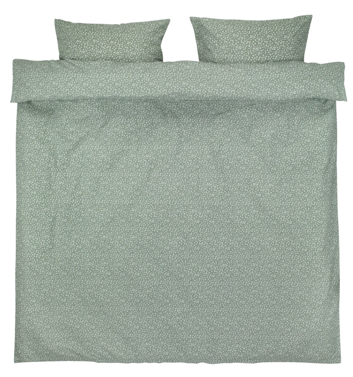 Juego funda nórdica HANNA 240x220 verde - Verde estampado 
