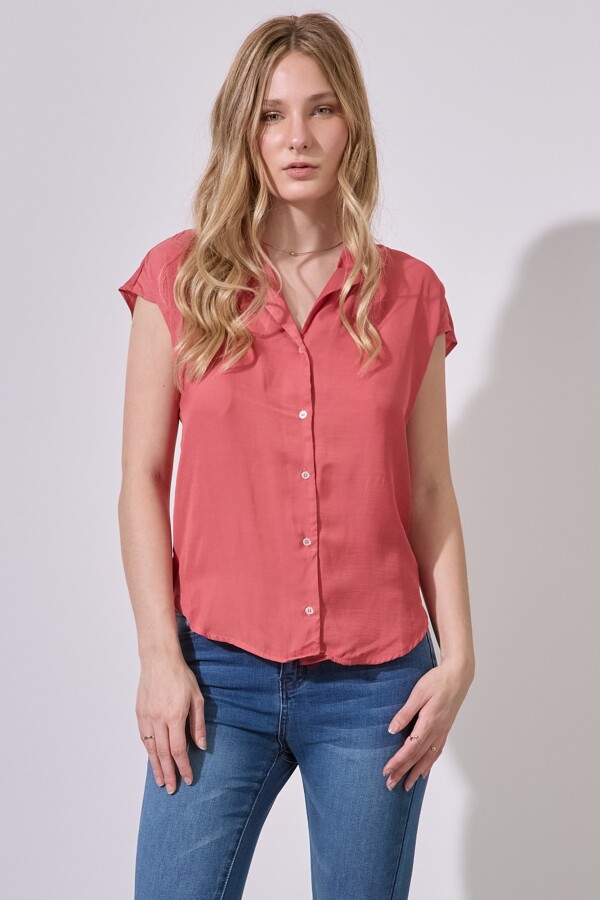 Camisa Saten TERRACOTA