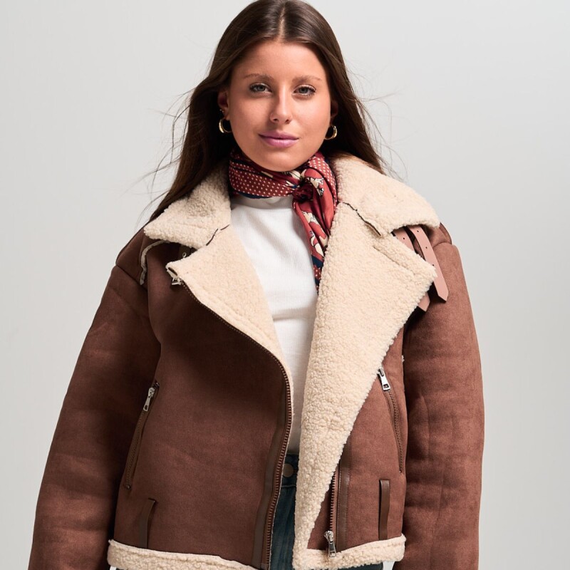 Chaqueta Gamulán Slowly Beige