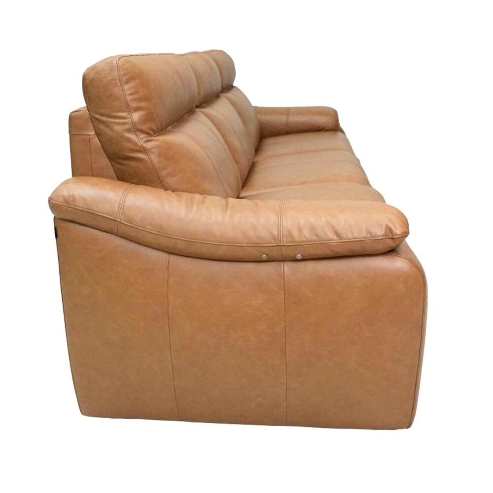 Sillón recliner 3 Cuerpos Rubi - 100% Cuero Camel