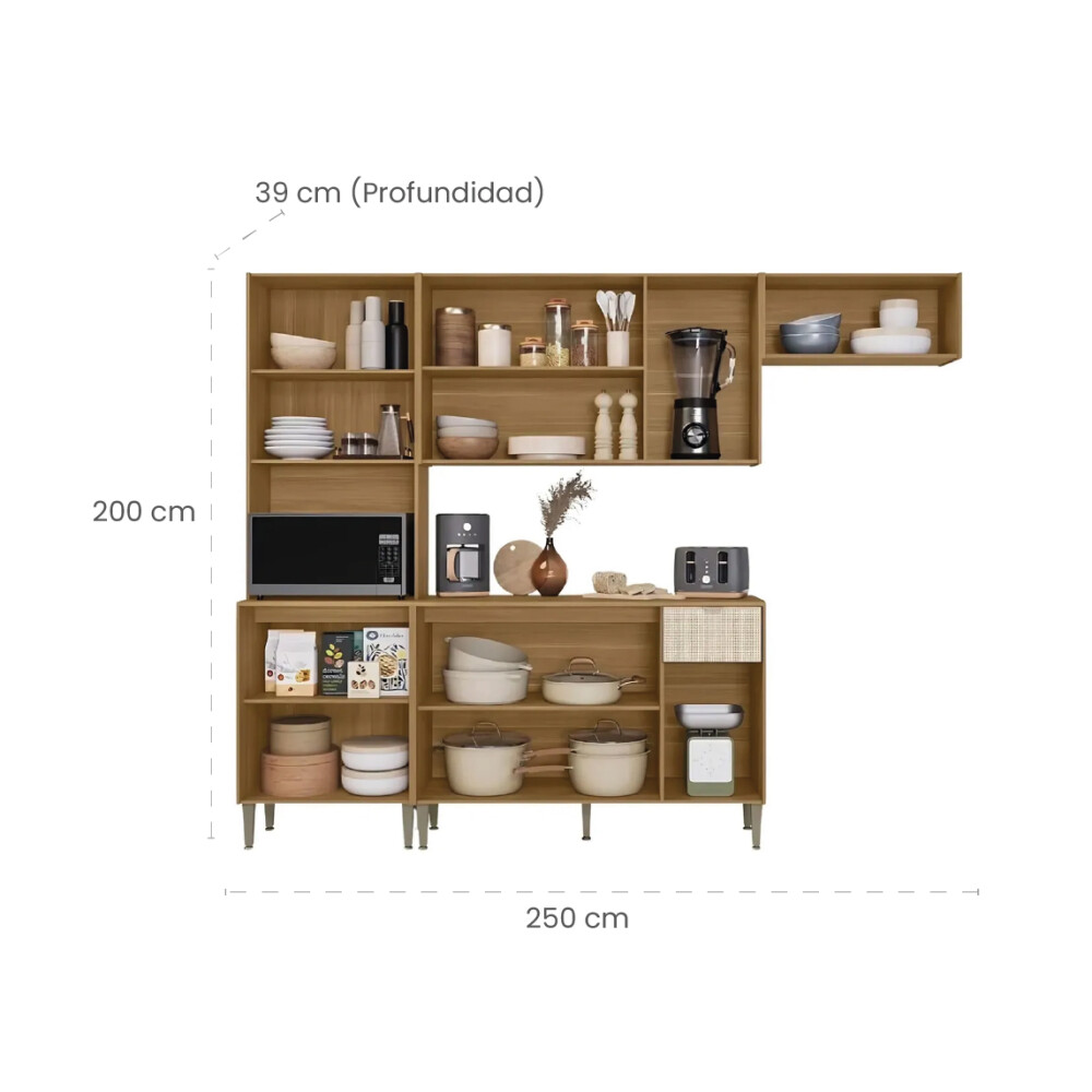 Kit mueble de cocina Zen Soul Marrón