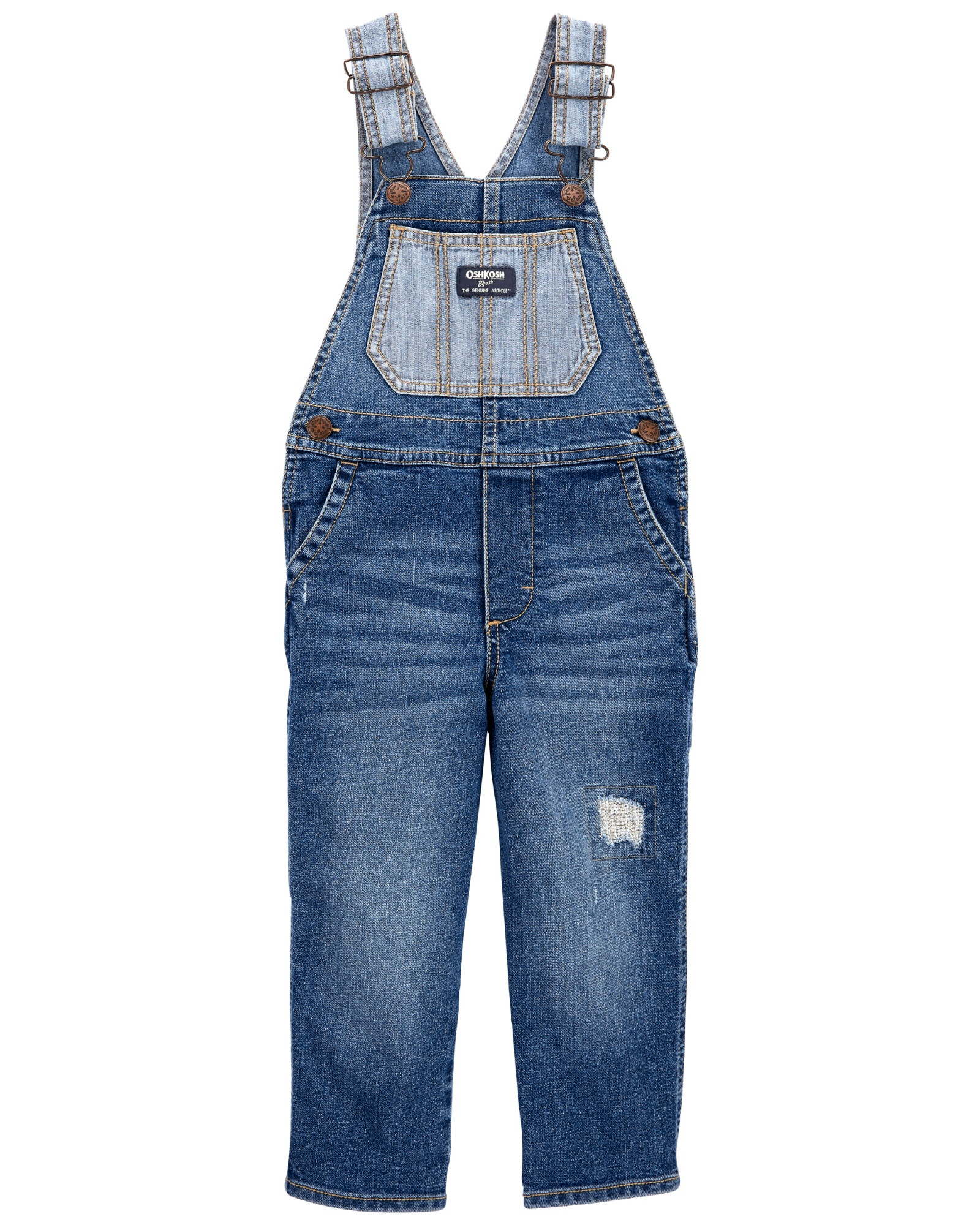 Enterito jean con rasgado. Talles 2-5T Sin color