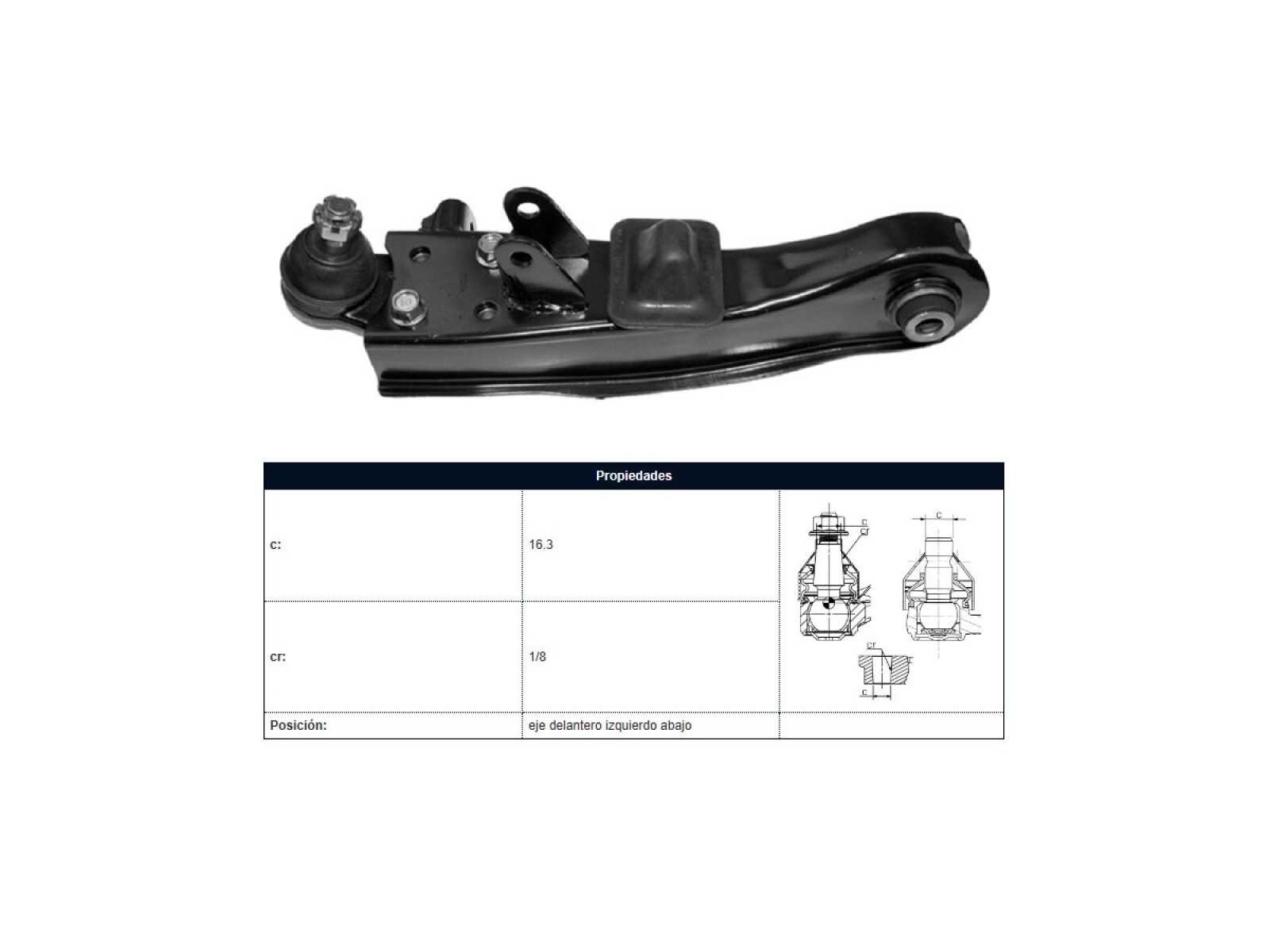 Parilla De Suspension Del Hyundai H1 Carroceria A1 04-07 Izq 