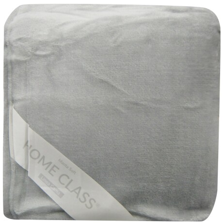 Frazada Home Class de Flannel King Gris