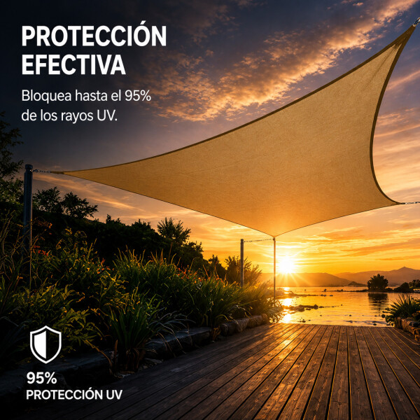 Toldo Malla Vela Rectangular 4 X 3 Patio Jardín Reforzada Toldo Malla Vela Rectangular 4 X 3 Patio Jardín Reforzada