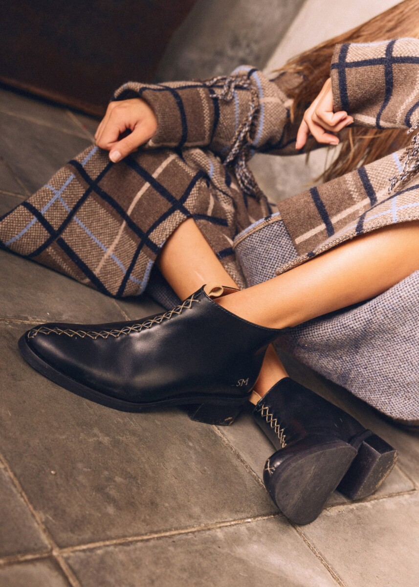 Botín Boots - Negro / Beige 