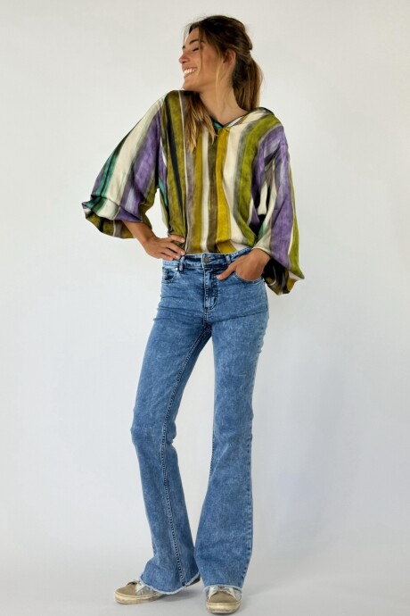 JEAN OXFORD SIENA Acid Wash