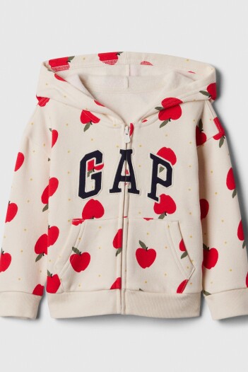 Canguro Con Cierre Logo Gap Toddler Niña Ivory Frost