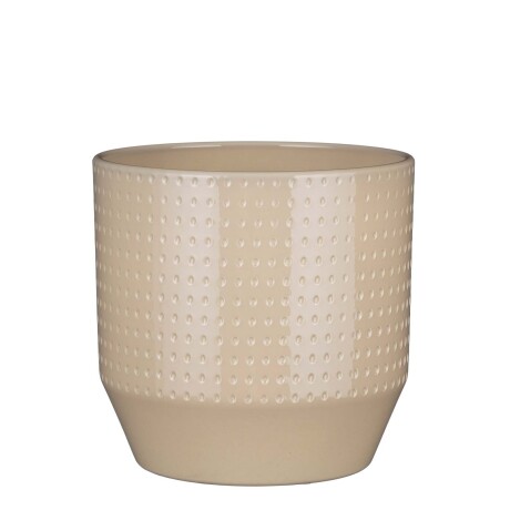 MACETA CERAMICA NATURAL-BEIGE NOLA
