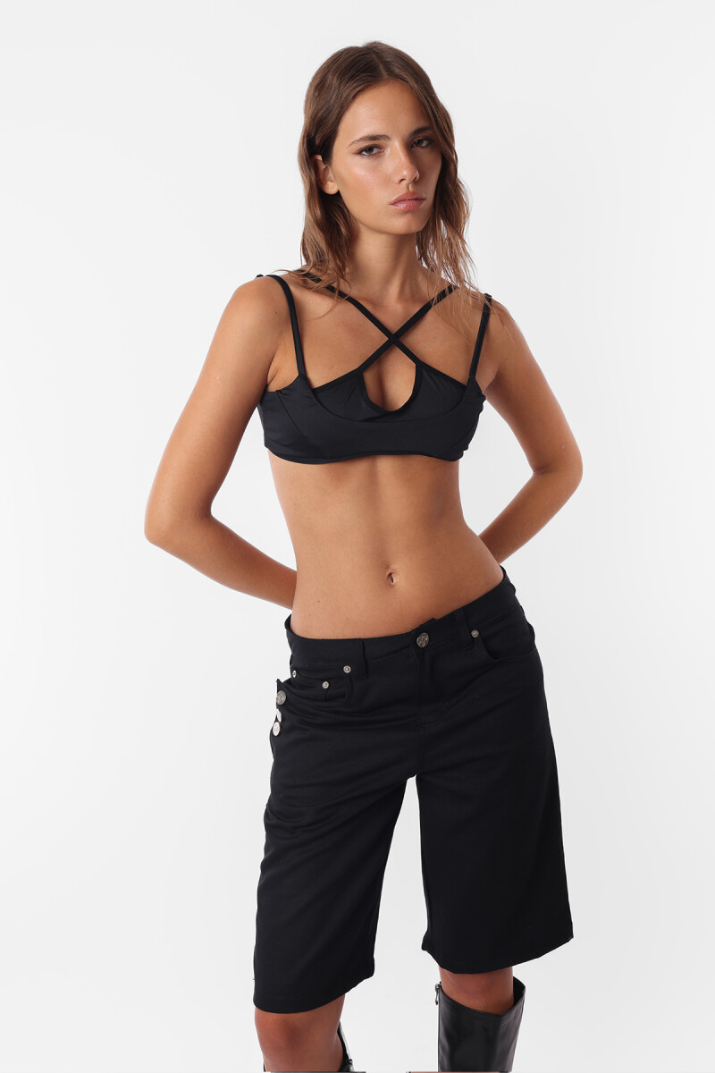 Bermuda Matted - Negro 