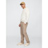 V-STRAIGHT LINEN COTTON PANT KHAKI