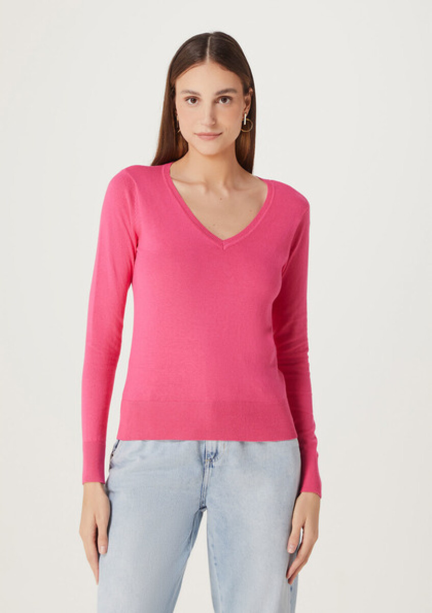 BLUSAO FEM - ROSA MEDIO 