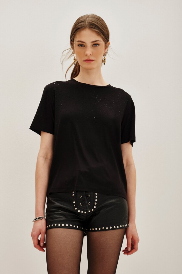Remera Splash Negro