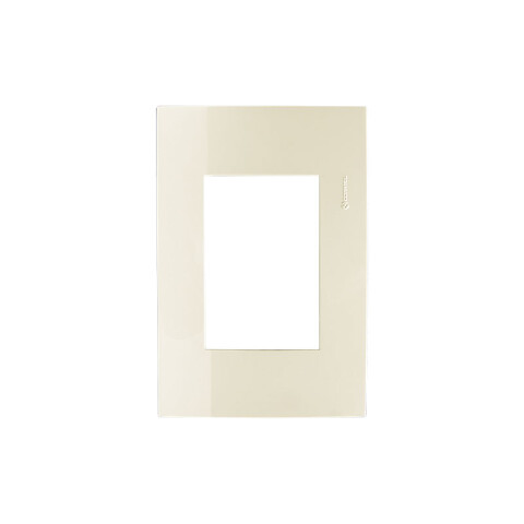 Plaqueta p/3 módulos - Presta Pro marfil C51342