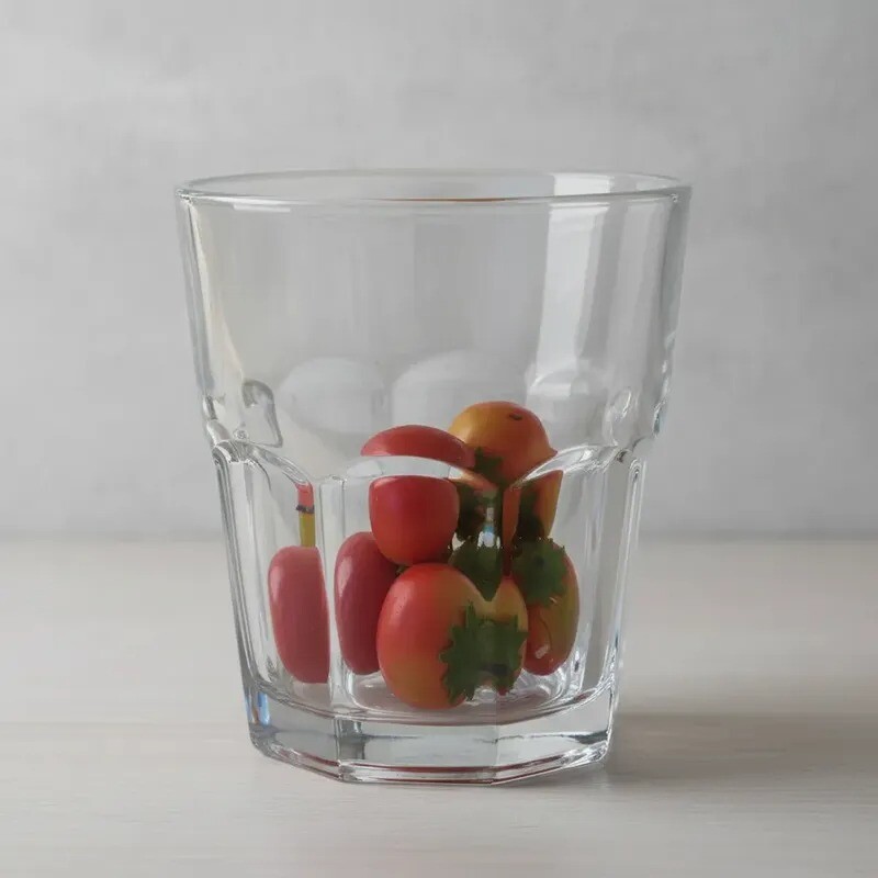 Vaso de Vidrio Bajo Facetado 355 ML - PACK X 6 unidades - X-BM2012 Vaso de Vidrio Bajo Facetado 355 ML - PACK X 6 unidades - X-BM2012