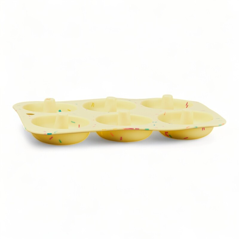 Molde Silicona Para Hornear 6 Donas Reposteria Pastelería Sin Color
