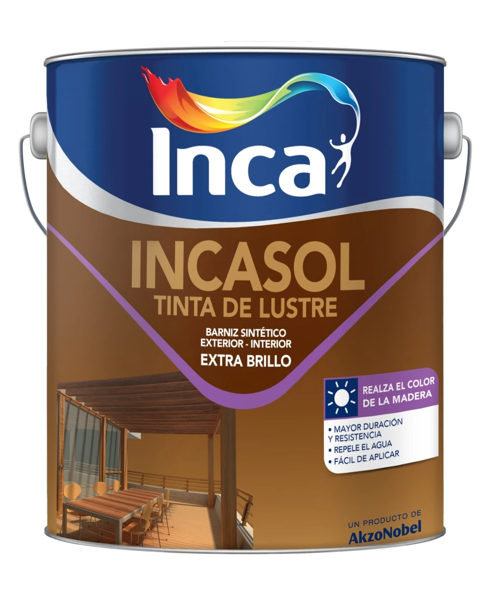 Tinta Lustre 1,0l. Roble Incasol 