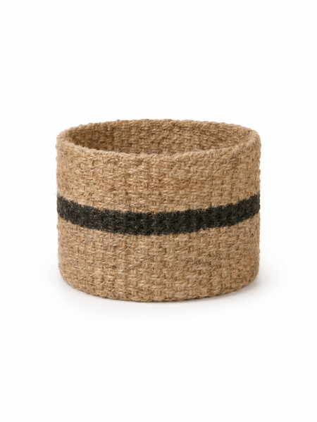 CANASTO DE YUTE BEIGE