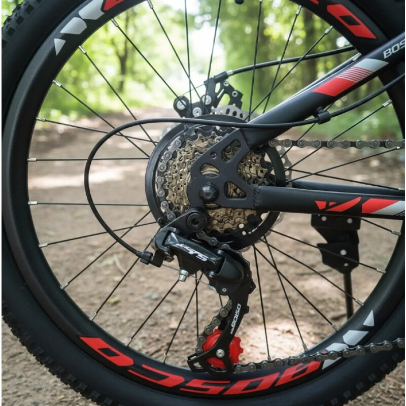 Bicicleta Montaña Rodado 20 Con 7 De Velocidad Aro 20 Rojo