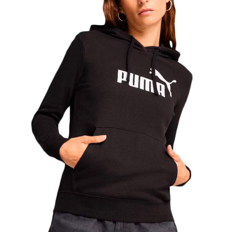 Puma Ess No. 1 Logo Hoodie Fl Negro