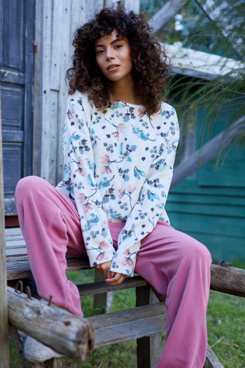 Pijama mumbai polar - Flores 