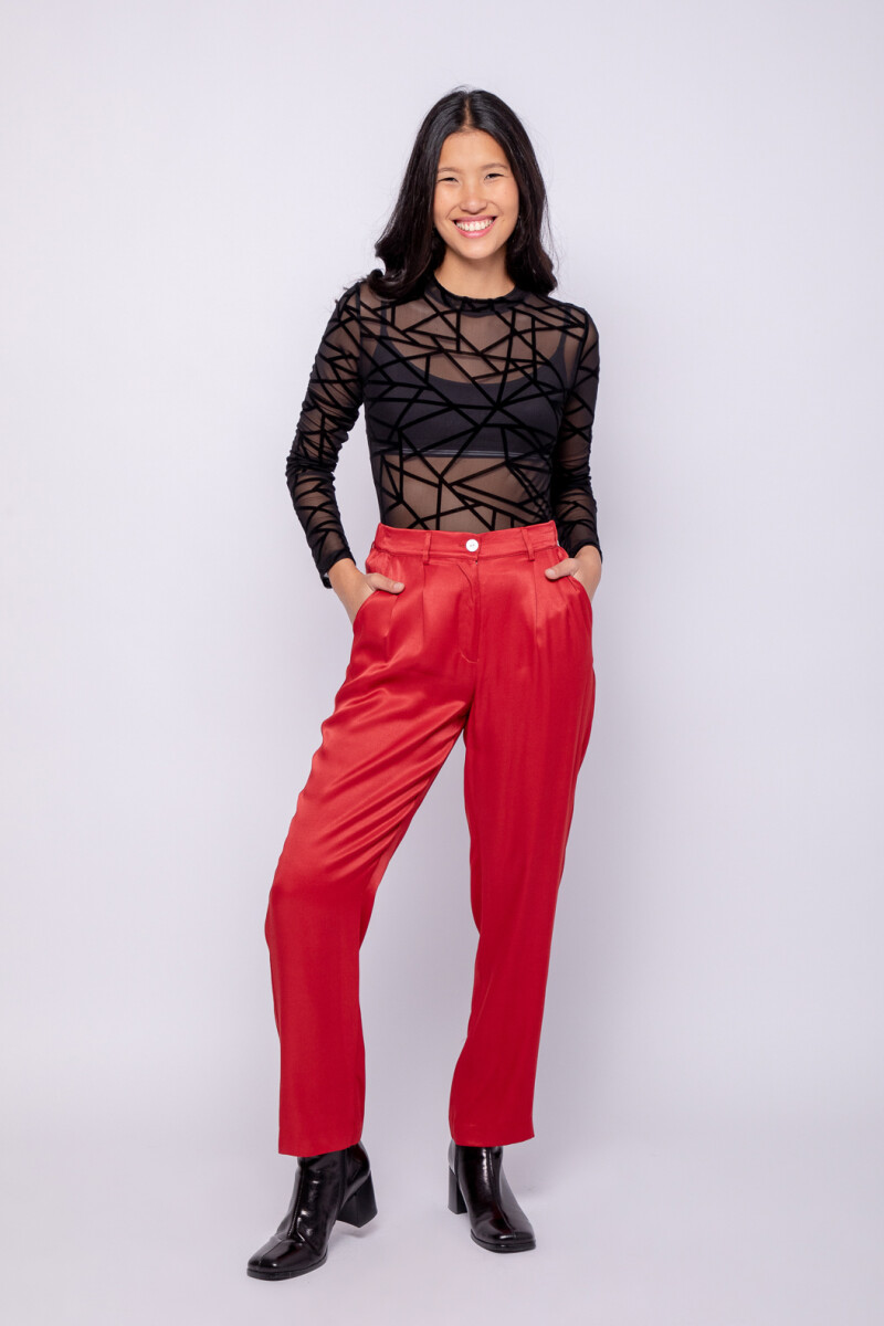 PANTALON TAUSA Rojo Oscuro