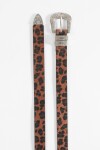 Cinturón textura animal print animal print