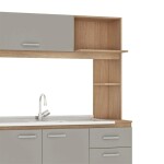 KIT DE COCINA - INTEGRADA GRANDE CARVALHO GRIS
