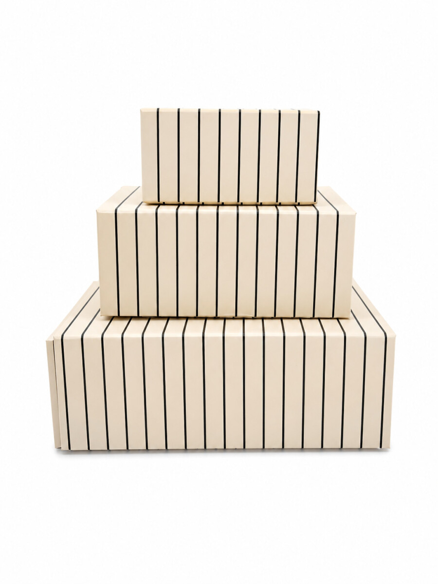 CAJA DECORATIVA RAYAS - ESTAMPADO 1 