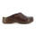 Zueco Country de Mujer Calado Cuero Marron