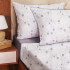 Juego de Sabanas 1 Plaza Suaves Estampado Calidad Frescas Variante Diseño Flores Color Azul