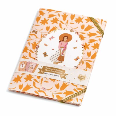 Carpetas con Elástico por 2 Lovely Paper Djeco Carpetas con Elástico por 2 Lovely Paper Djeco