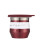 Mate Acero Flap - Metalizado Rojo