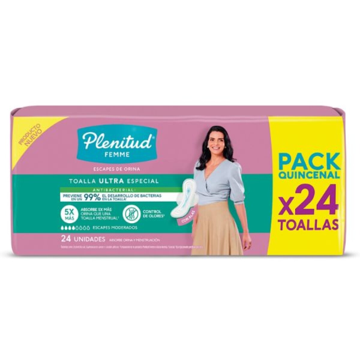 Toalla Ultra Femme Plenitud 24 Unidades 