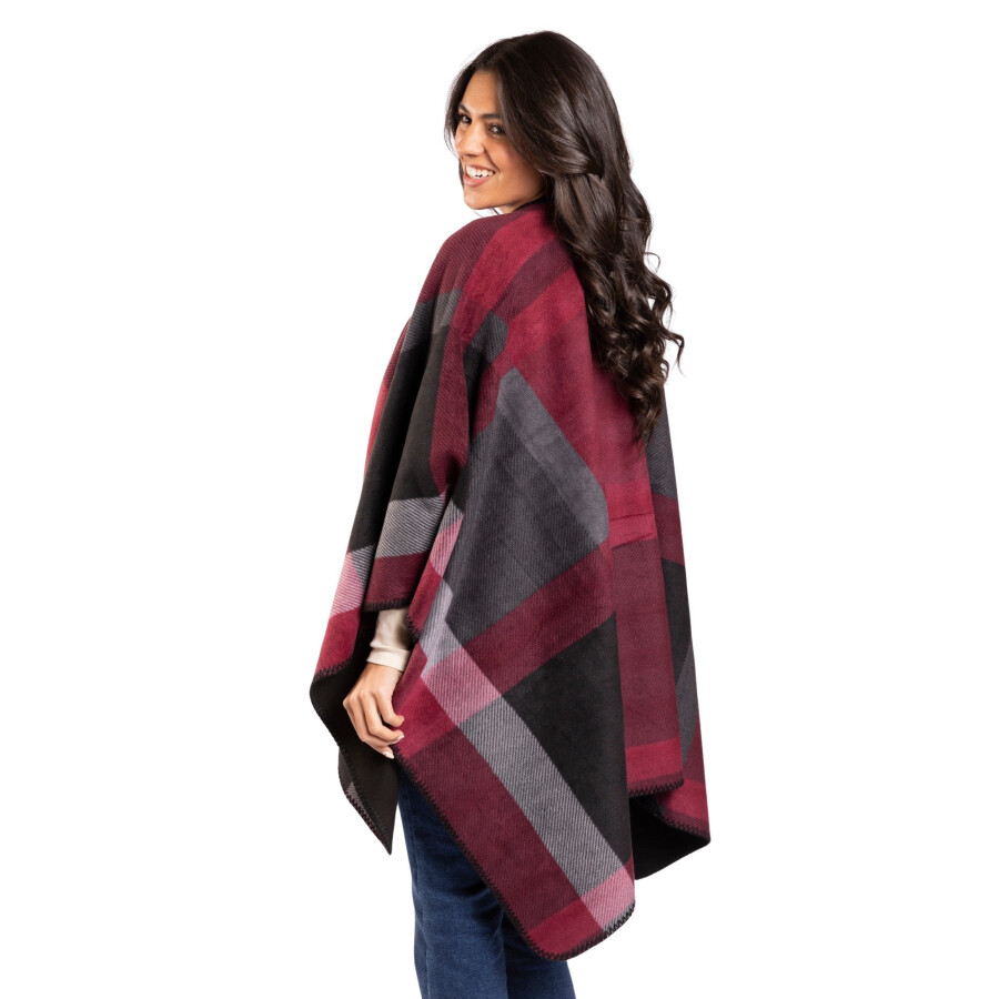 CHERRY RUANA BLACK/FU