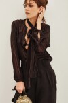 Camisa Maki Scarf Negro