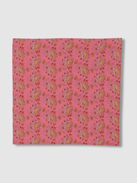 Fular Con Estampado Rosa