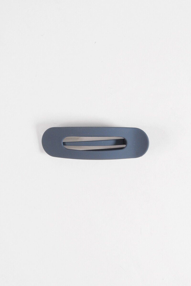 Broche tipo clip grande azul