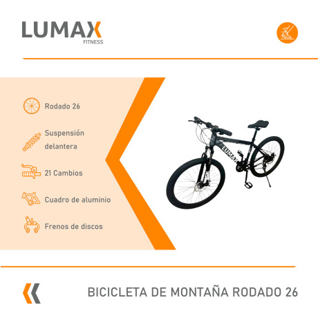 Bicicleta Montaña Lumax 26 Cuadro Aluminio Freno Disco 21 Cambios Bicicleta Montaña Lumax 26 Cuadro Aluminio Freno Disco 21 Cambios