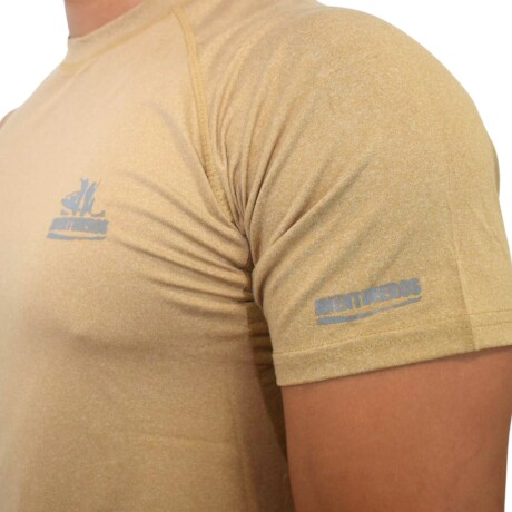 Remera DryFit manga corta - Aventureros Caqui