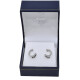 Caravanas En Oro 18K Blanco Y Brillantes Caravanas En Oro 18K Blanco Y Brillantes